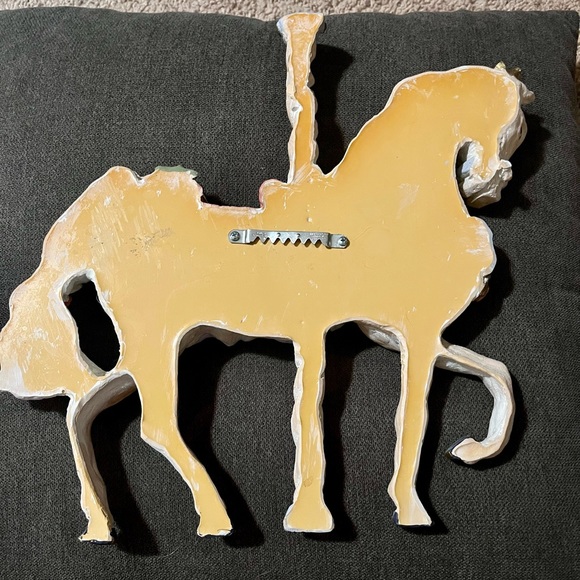 Vintage 1989 June Sears Carousel horses wall decor - Picture 2 of 8